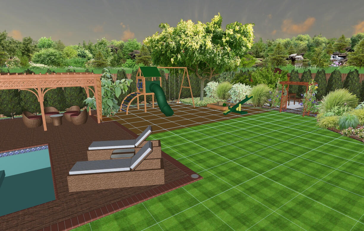 Piscina si loc de joaca